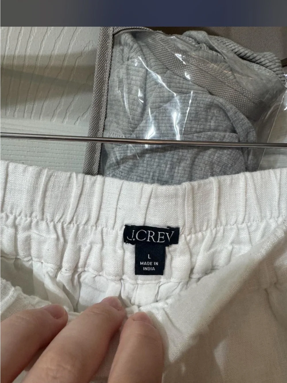 J. Crew St. Tropez White Linen Elastic-Waist Women’s Shorts
